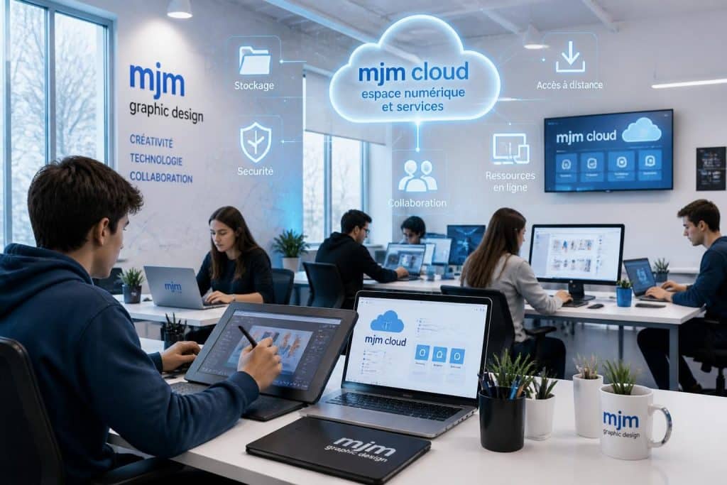 mjm cloud : espace numérique dédié aux étudiants de mjm graphic design, offrant des services innovants pour faciliter l'apprentissage et la collaboration.
