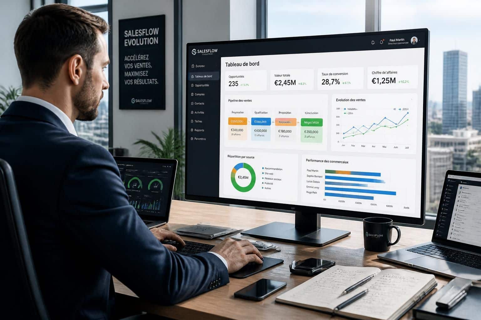 découvrez comment utiliser crm salesflow evolution pour optimiser votre gestion commerciale et augmenter efficacement vos ventes grâce à ses fonctionnalités avancées.