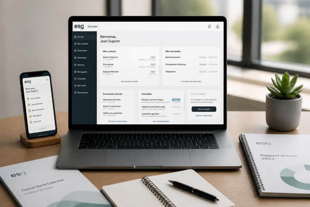 accédez rapidement à l'extranet esg pour une gestion simplifiée et efficace de tous vos services en ligne.
